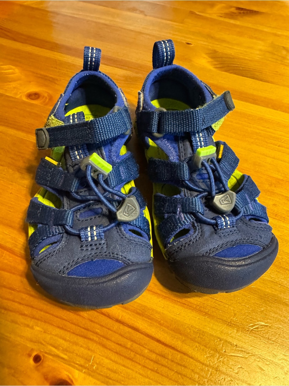 Keen Kids Navy and Lime Sport Sandals